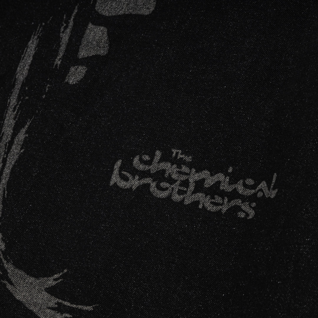 Crossover x The Chemical Brothers Dig Your Own Hole Denim Jacket |  Black