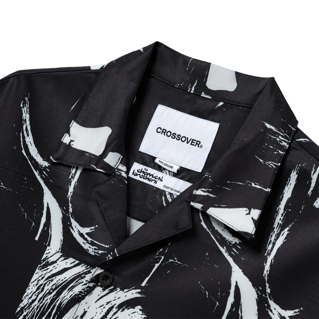 Crossover x The Chemical Brothers Dig Your Own Hole Hawaiian Shirt | Black