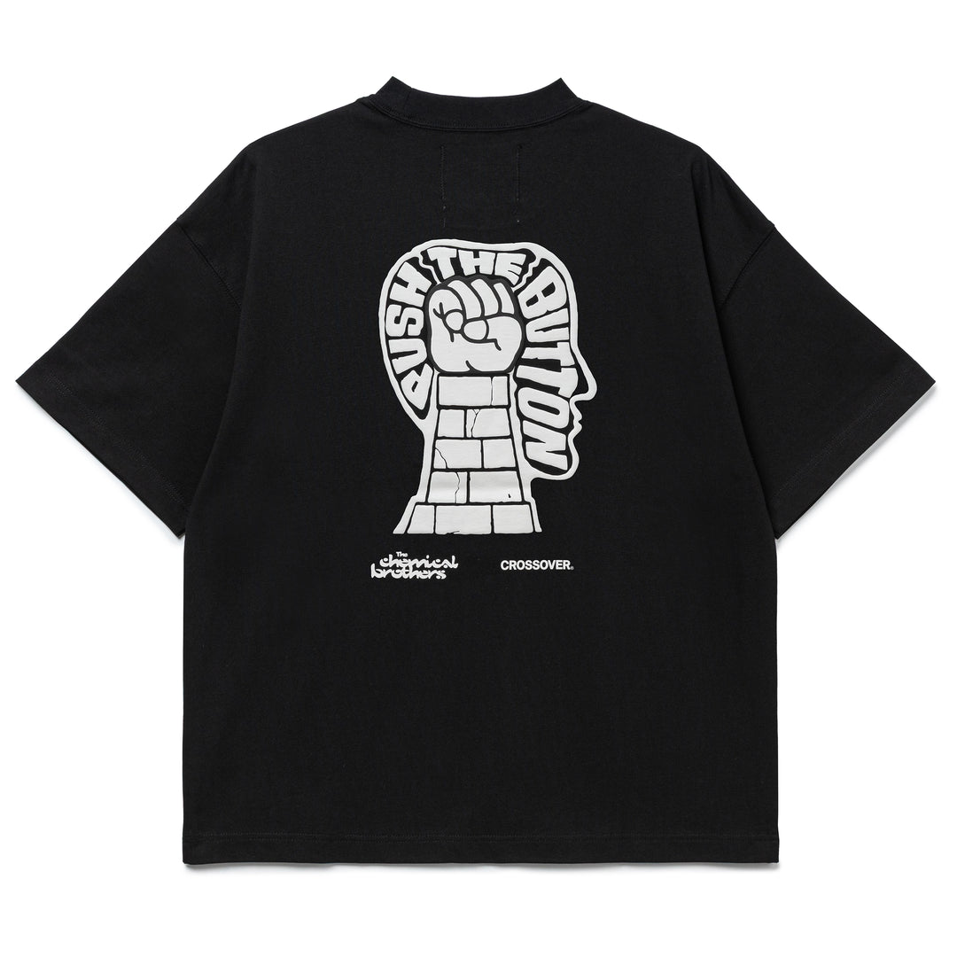 Crossover x The Chemical Brothers Push The Button Tee | Black