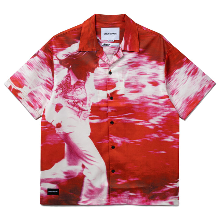 Crossover x The Chemical Brothers Setting Sun Hawaiian Shirt | Pink