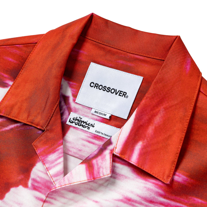 Crossover x The Chemical Brothers Setting Sun Hawaiian Shirt | Pink