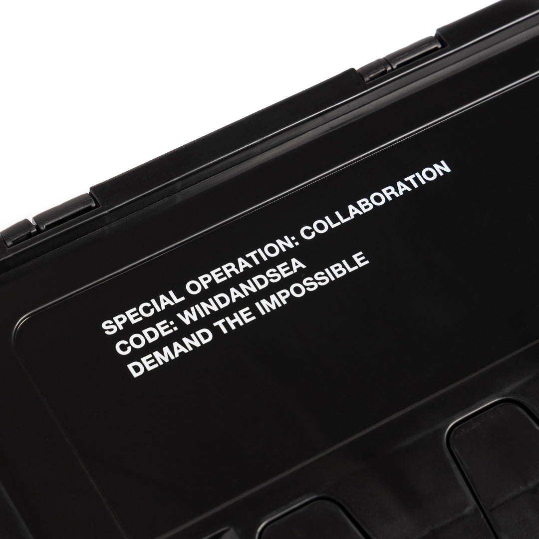 Crossover x Wind and Sea Foldable Box | Black