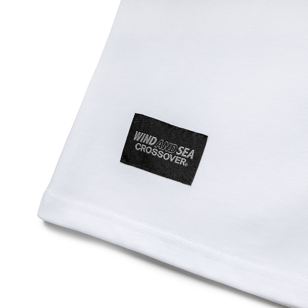 Crossover x Wind and Sea Gray Leopard Logo Tee | White