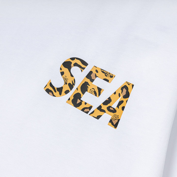Crossover x Wind and Sea Leopard Logo Tee | White