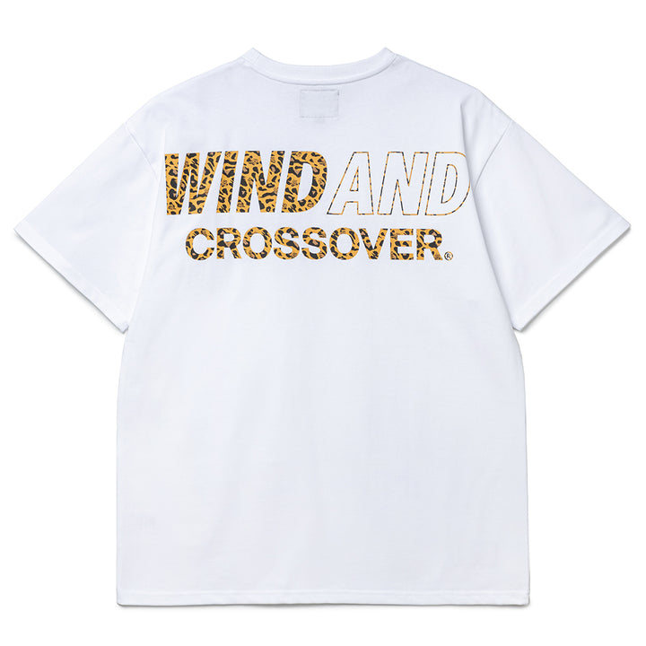 Crossover x Wind and Sea Leopard Logo Tee | White
