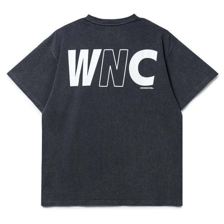 Crossover x Wind and Sea Pigment Pocket Tee | Black