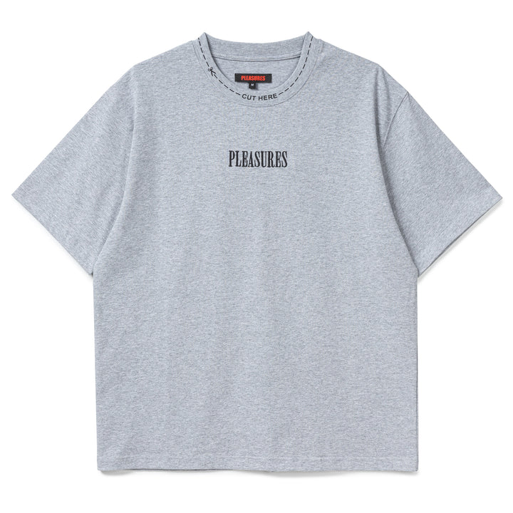 Cut Here Heavyweight Tee | Heather Grey