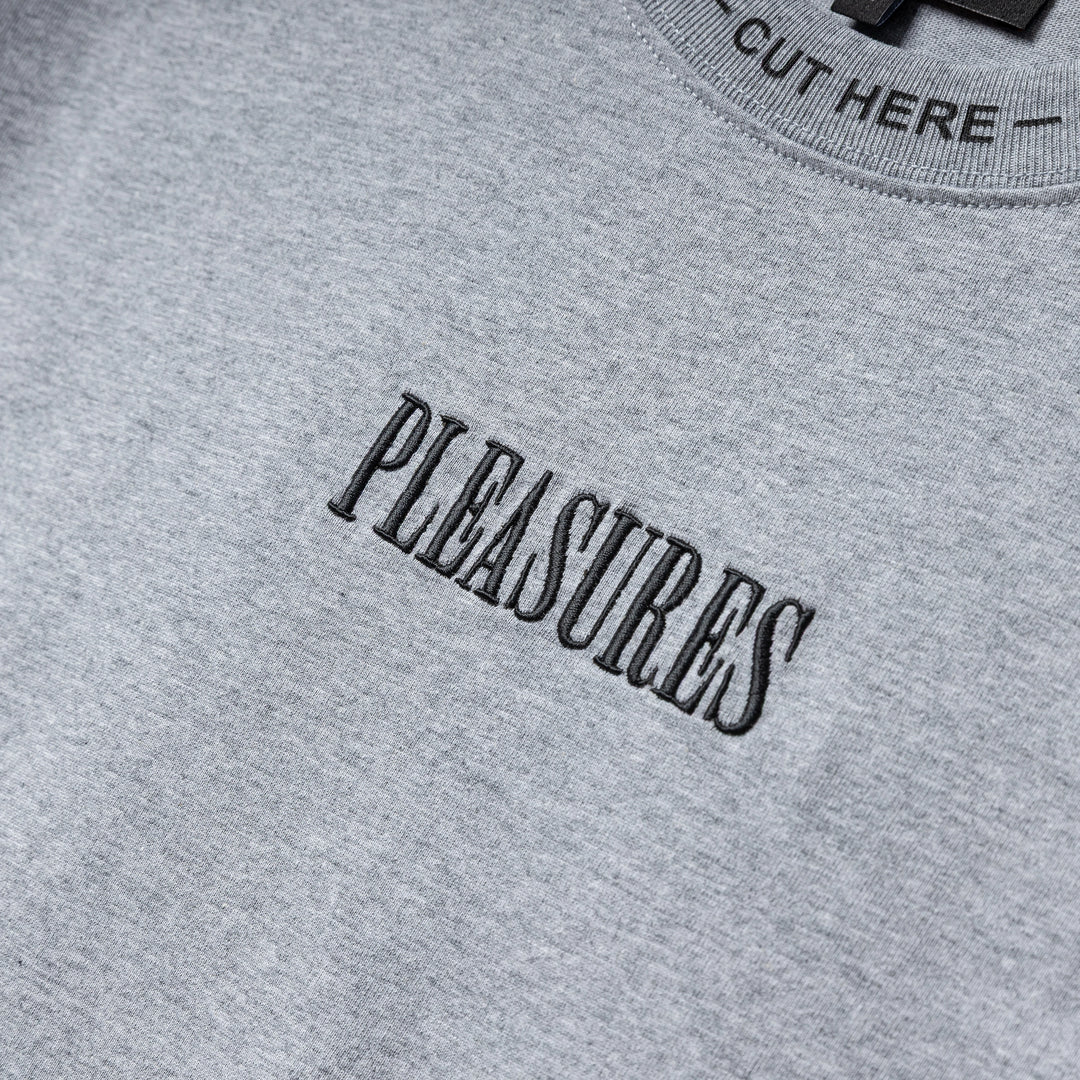 Cut Here Heavyweight Tee | Heather Grey