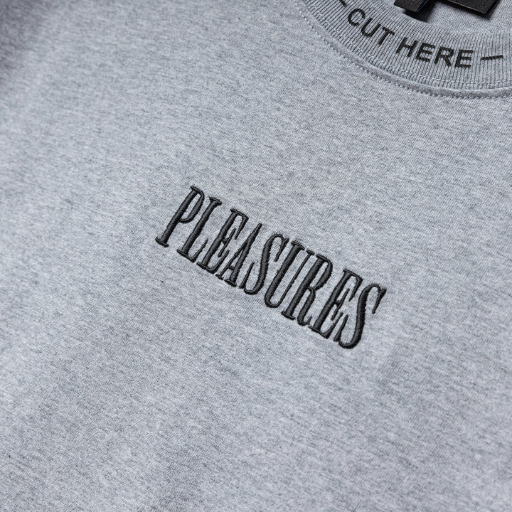Cut Here Heavyweight Tee | Heather Grey