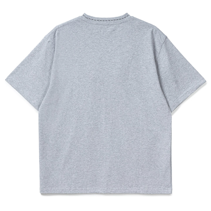 Cut Here Heavyweight Tee | Heather Grey