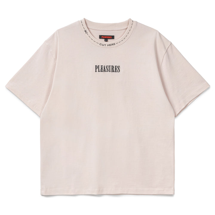 Cut Here Heavyweight Tee | Pink