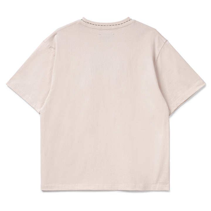 Cut Here Heavyweight Tee | Pink