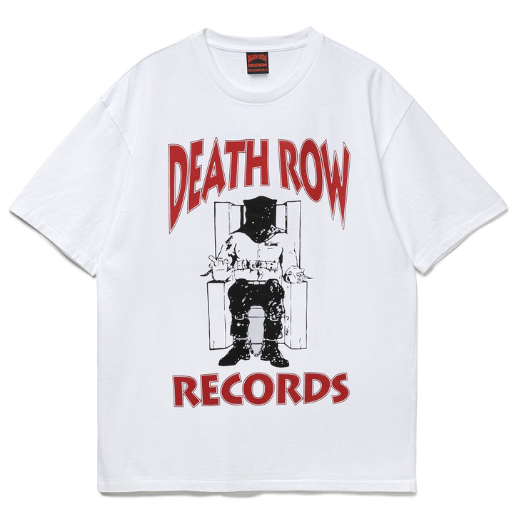 Death Row Records Washed Heavy Weight Tee | White