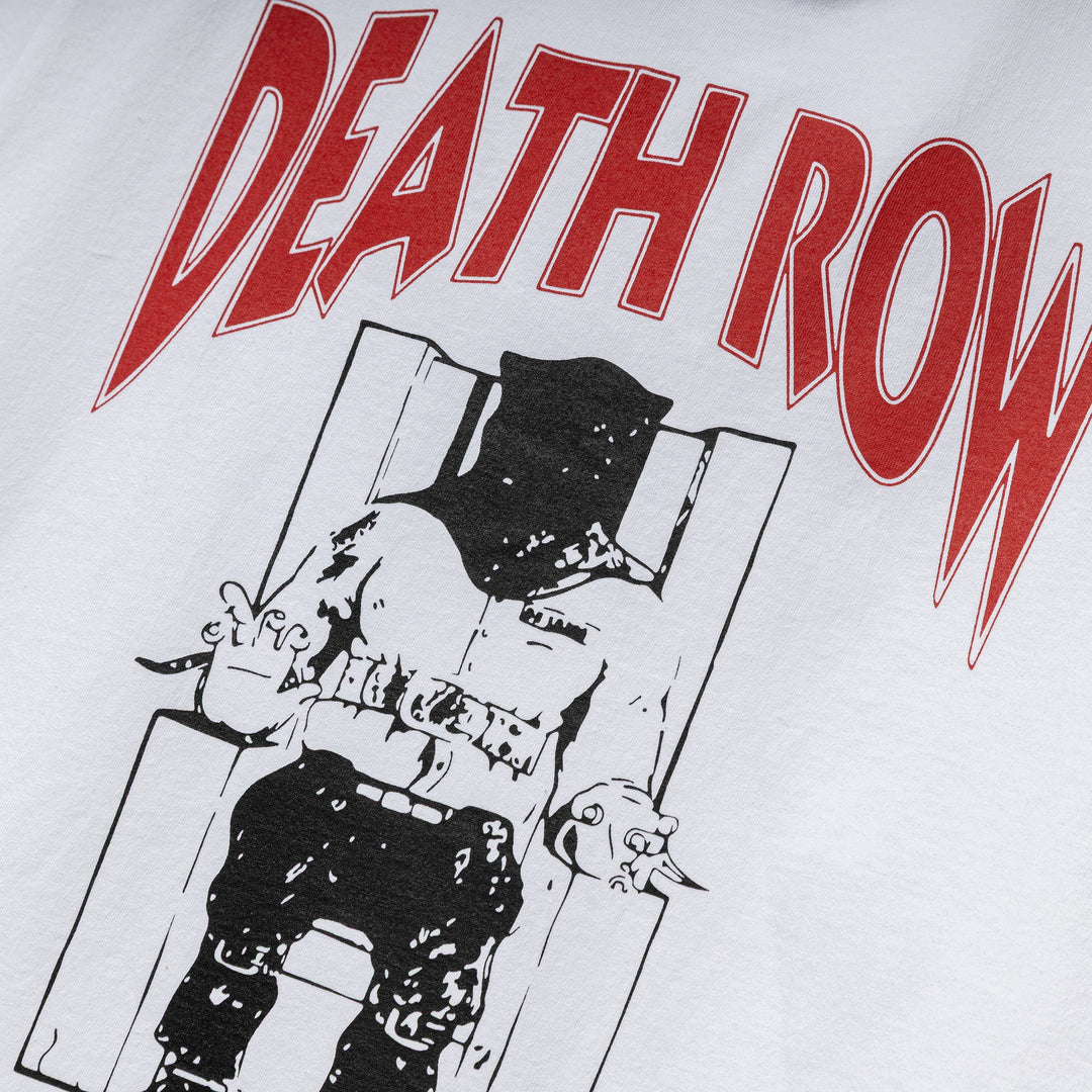 Death Row Records Washed Heavy Weight Tee | White