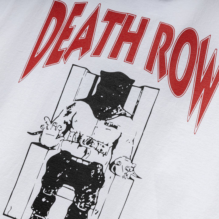 Death Row Records Washed Heavy Weight Tee | White