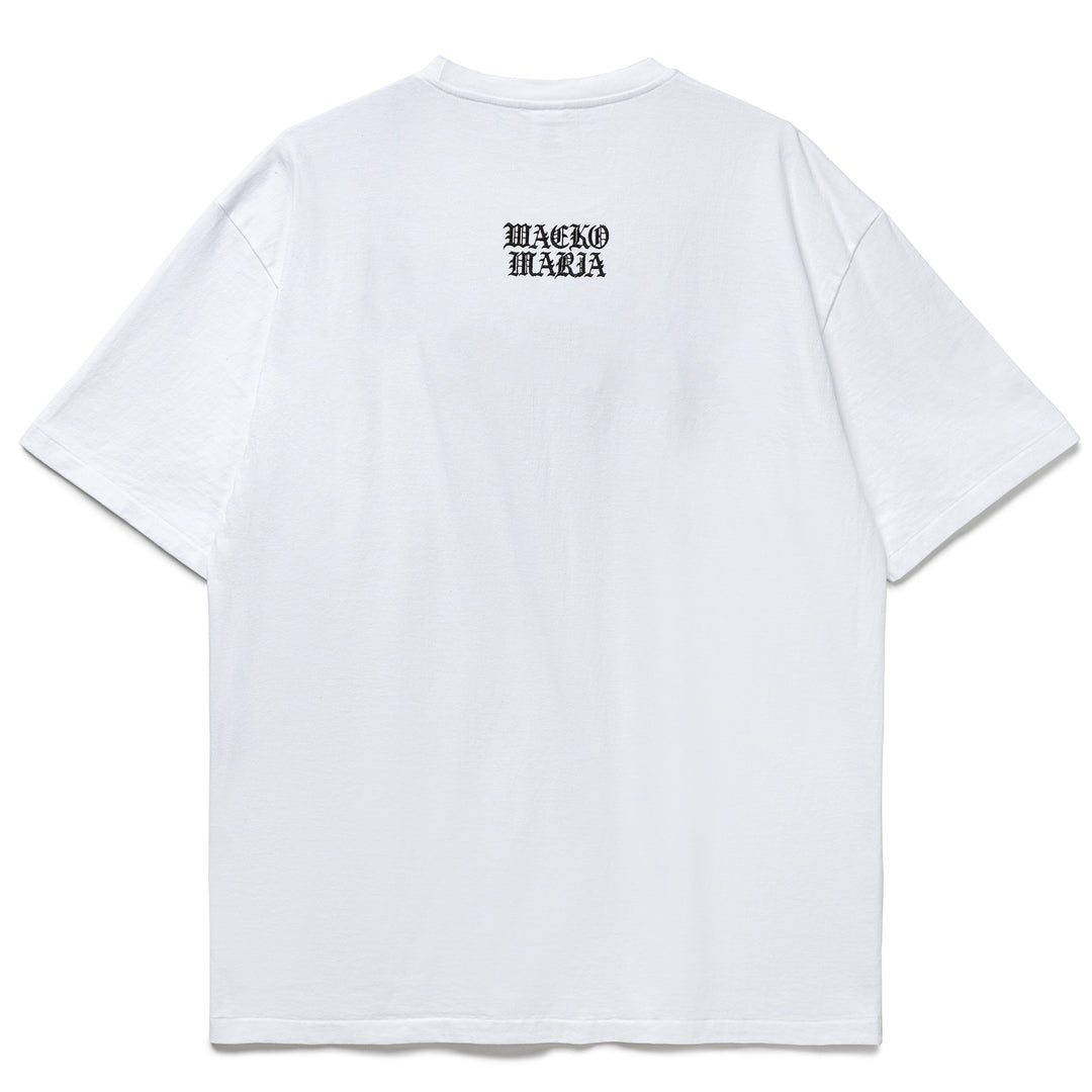 Wacko Maria X Death Row Records Washed Heavy Weight Tee | White Wacko Maria X Death Row Records Washed Heavy Weight Tee | White
