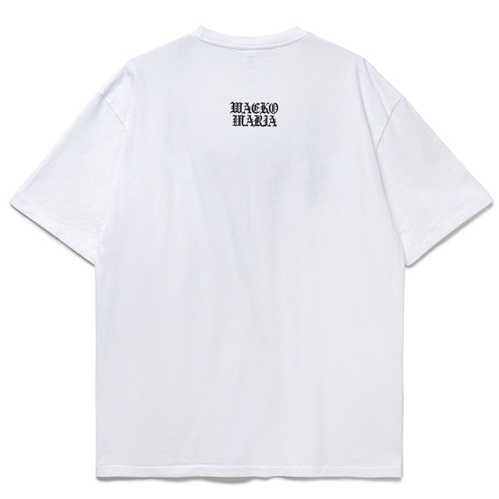 Death Row Records Washed Heavy Weight Tee | White