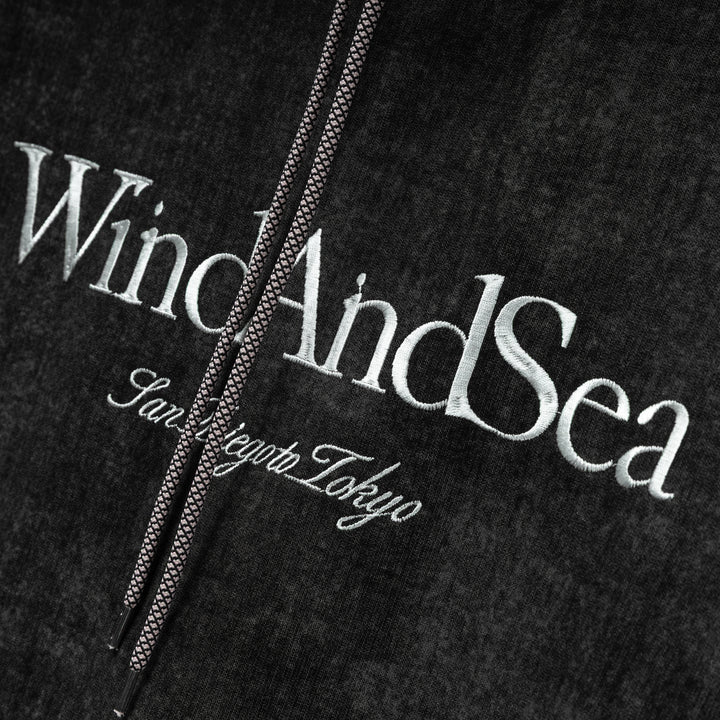 Draw Cord Hooded Sweatshirt | Black