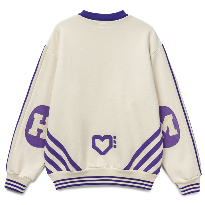 Elbow Patch Sweatshirt | White