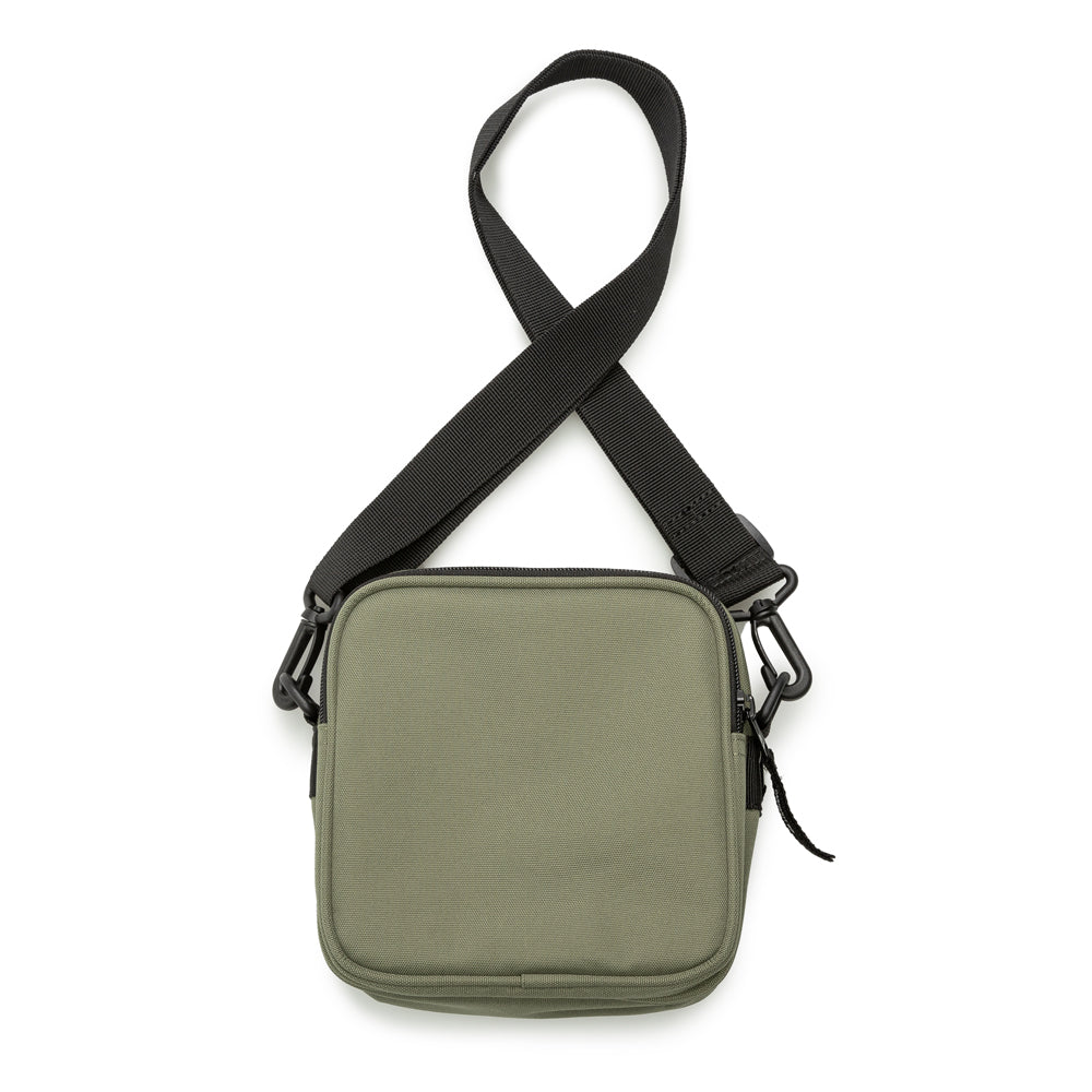 Square Lock Lizard-effect Flap Crossbody Bag - MES 0206 - Dark Green |  VASCARA