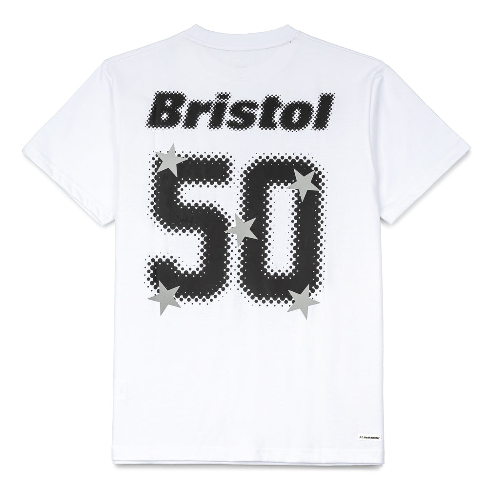 F.C.Real Bristol 50 Lettered Emblem Tee | White – CROSSOVER