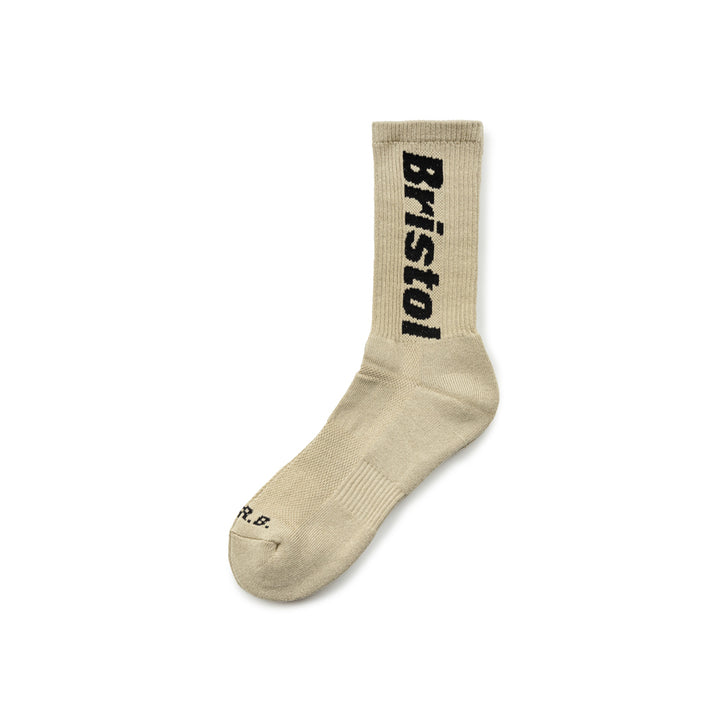 Authentic Logo Regular Socks | Beige