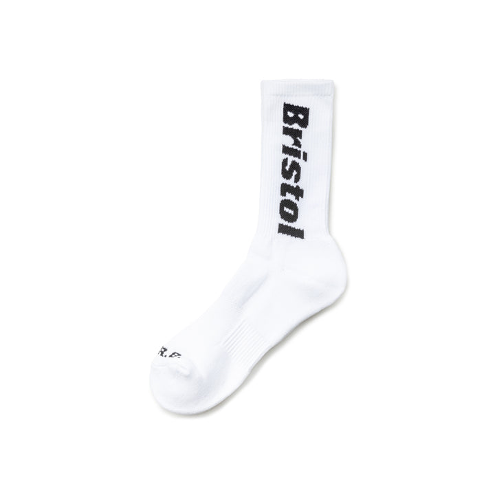 Authentic Logo Regular Socks | White