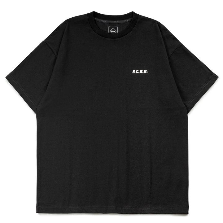 Blurred Big Logo Team Baggy Tee | Black