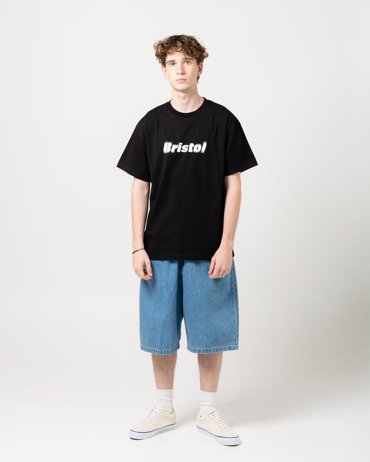 Blurred Logo Tee | Black