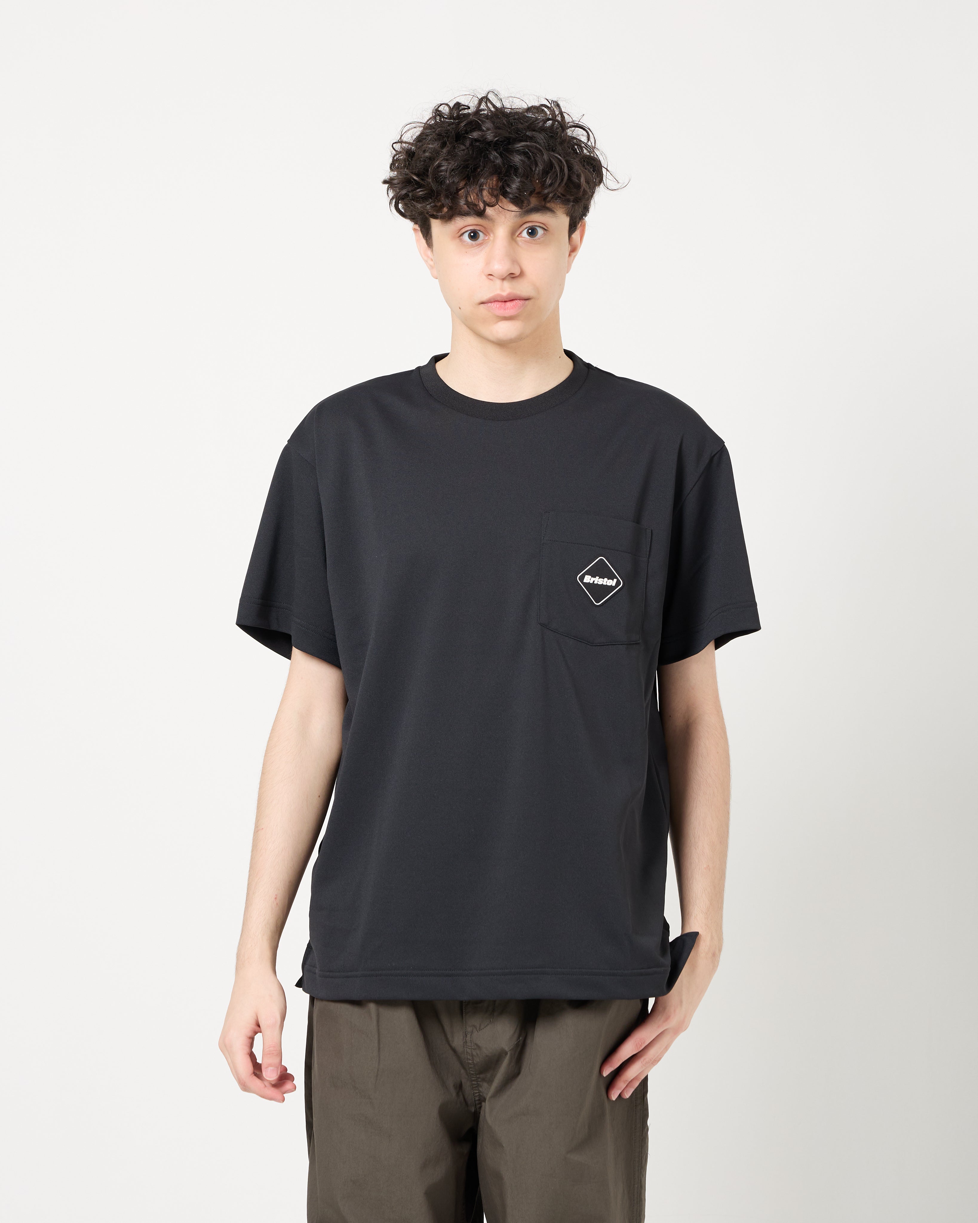 F.C.Real Bristol Emblem Pocket Tee| Black