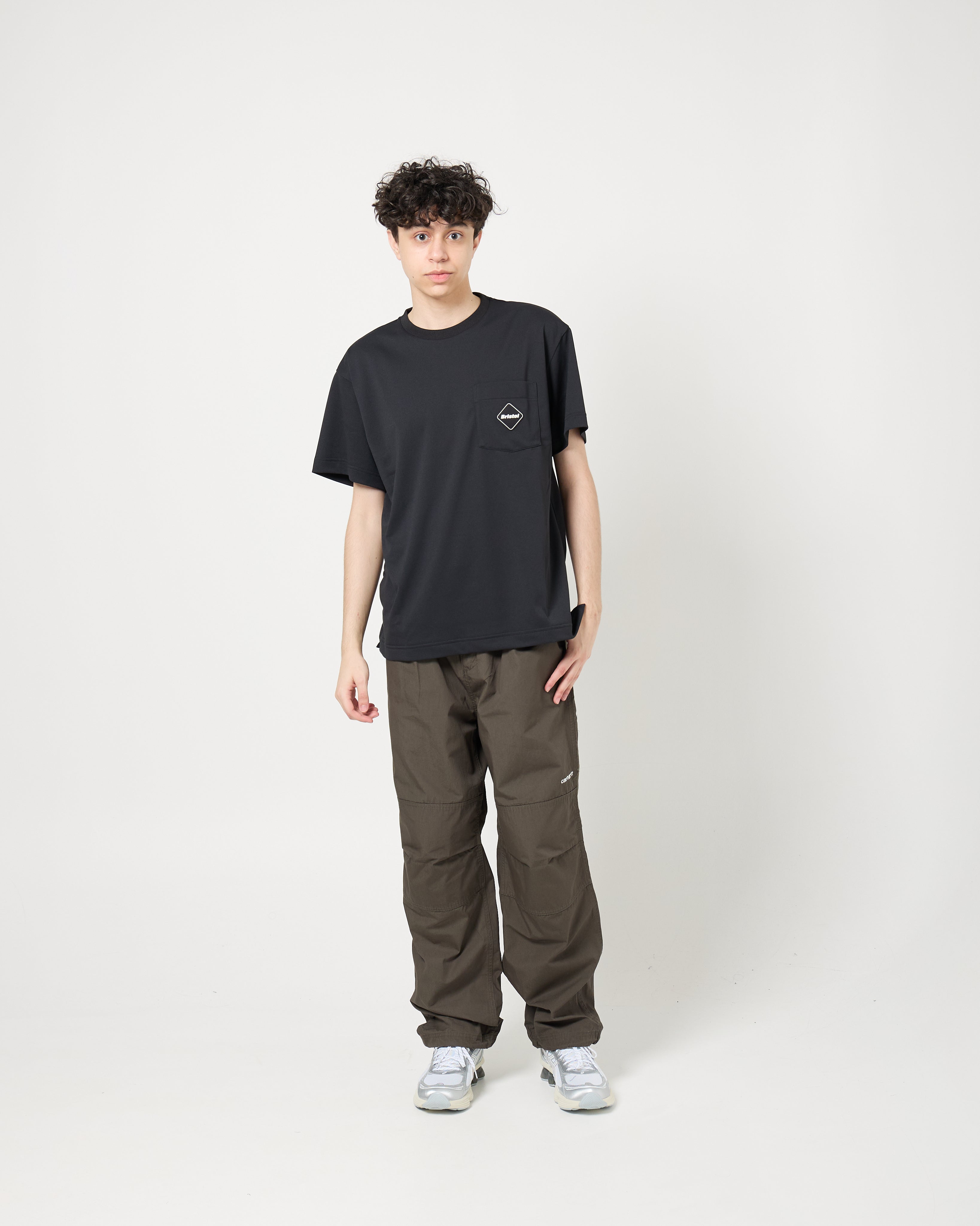 F.C.Real Bristol Emblem Pocket Tee| Black