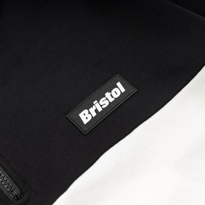 Half Zip Stand Collar Sweat | Black