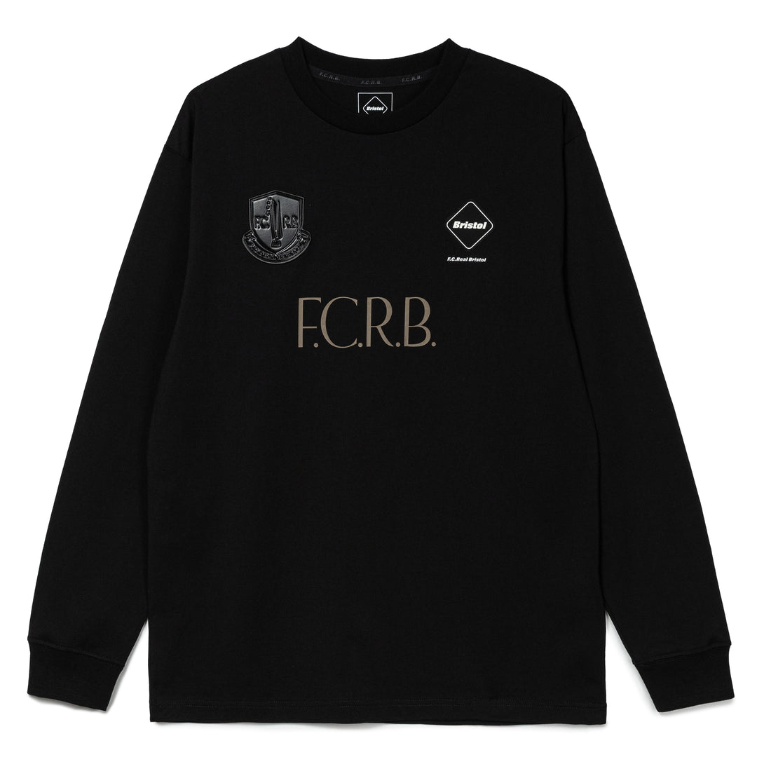 F.C.Real Bristol Lettered L/S Tee | Black F.C.Real Bristol Lettered L/S Tee | Black