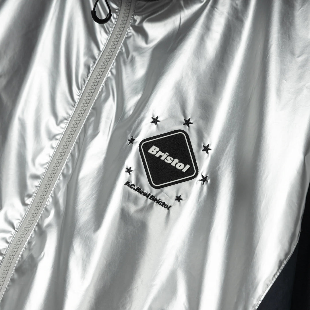 F.C.Real Bristol Practice Star Jacket | Silver F.C.Real Bristol Practice Star Jacket | Silver