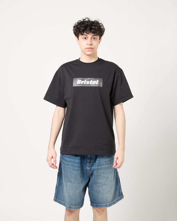 Speed Camo Box Logo Tee | Black