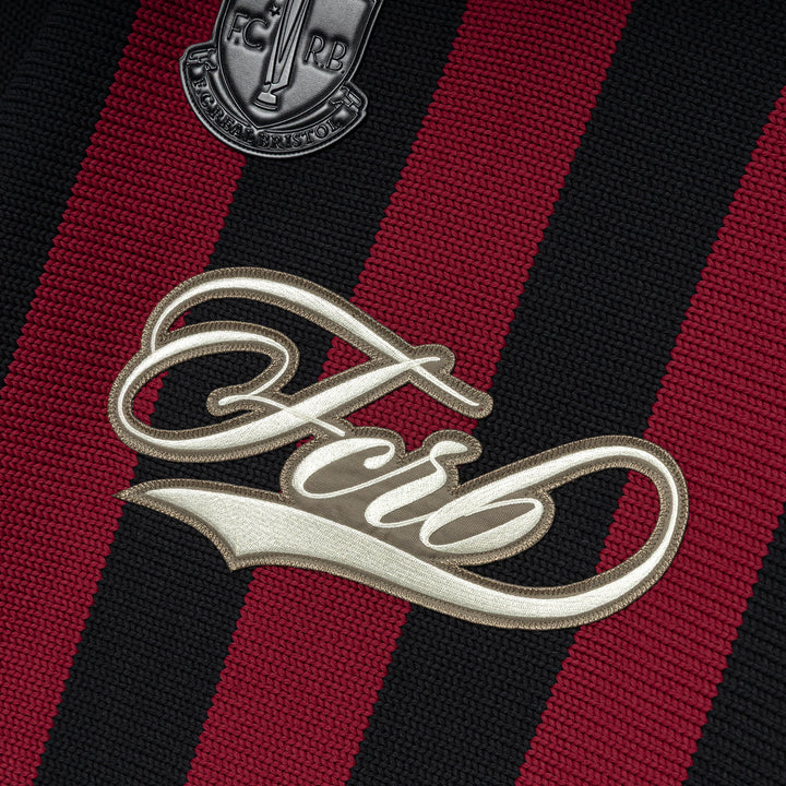 Stripe Knit Shirt | Burgundy