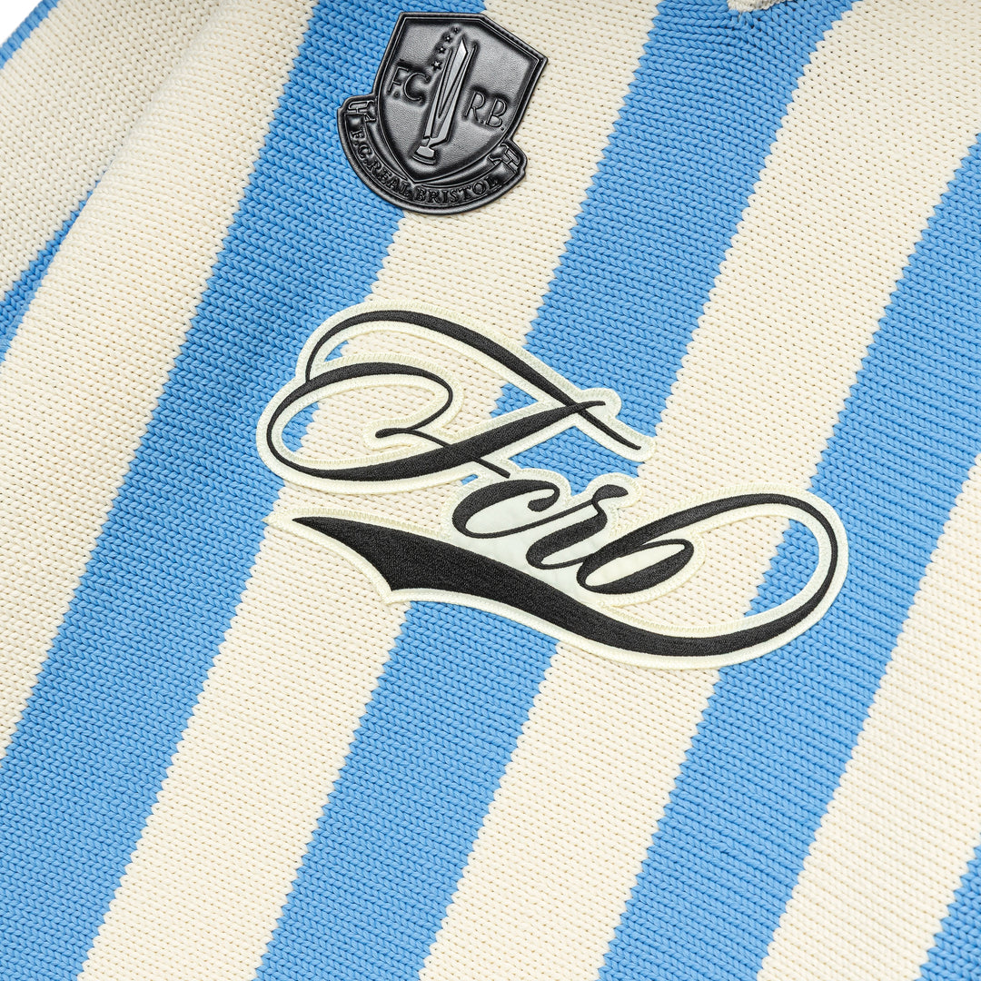 Stripe Knit Shirt | Light Blue