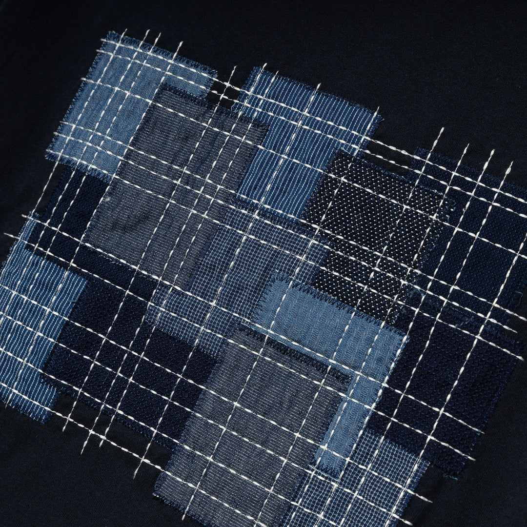 Boro Embroidered Tee | Navy