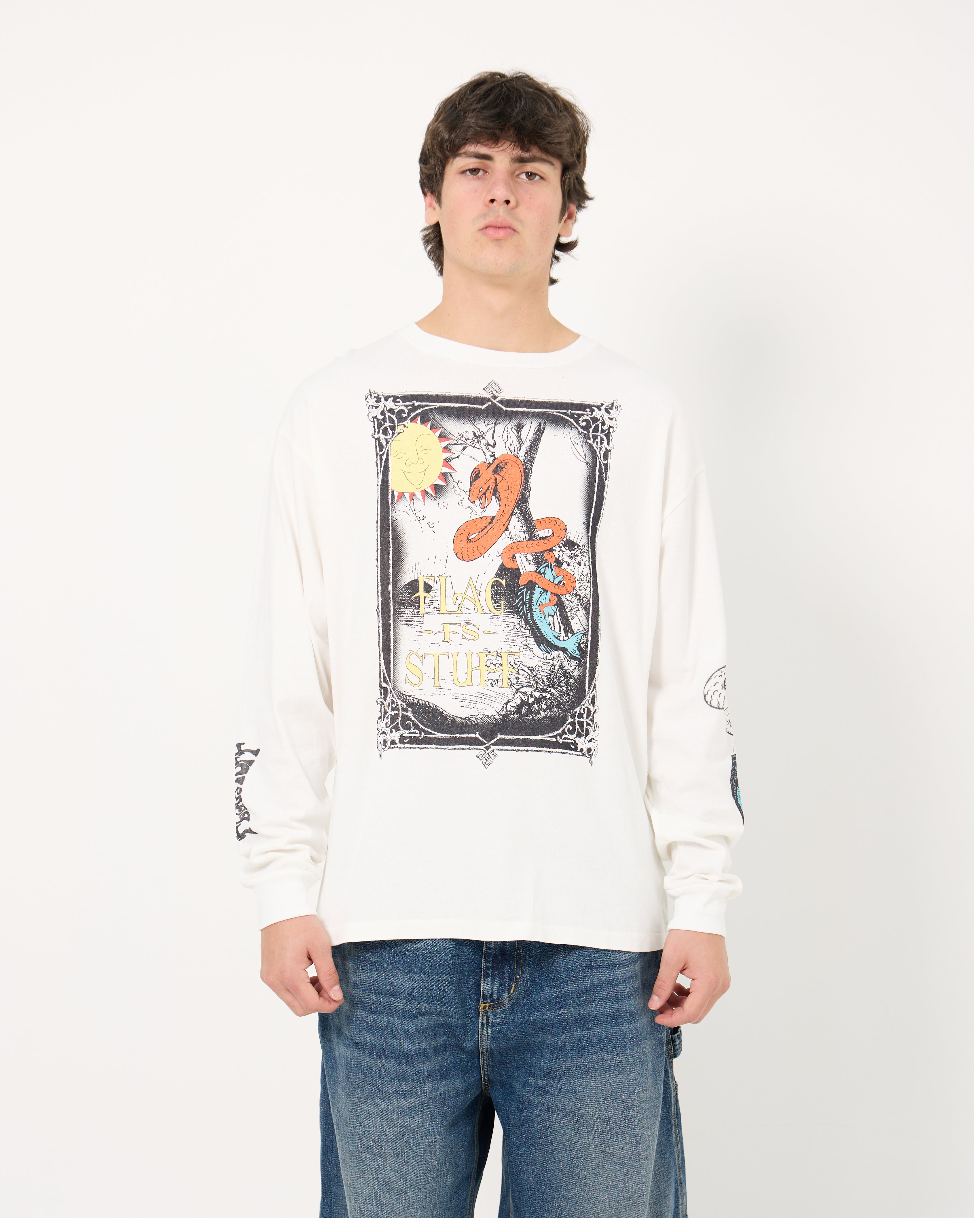 Snake L/S Tee | White