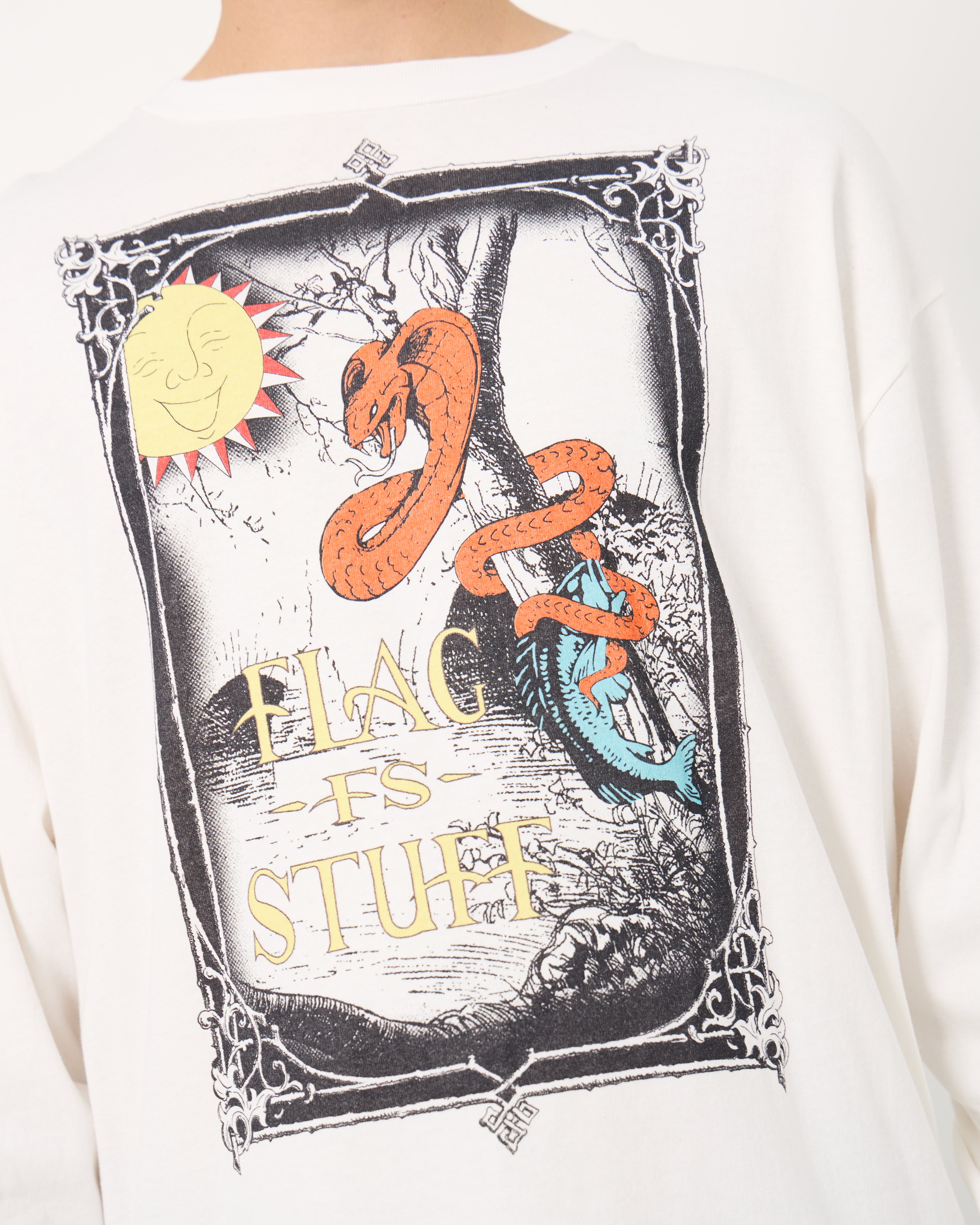 Snake L/S Tee | White