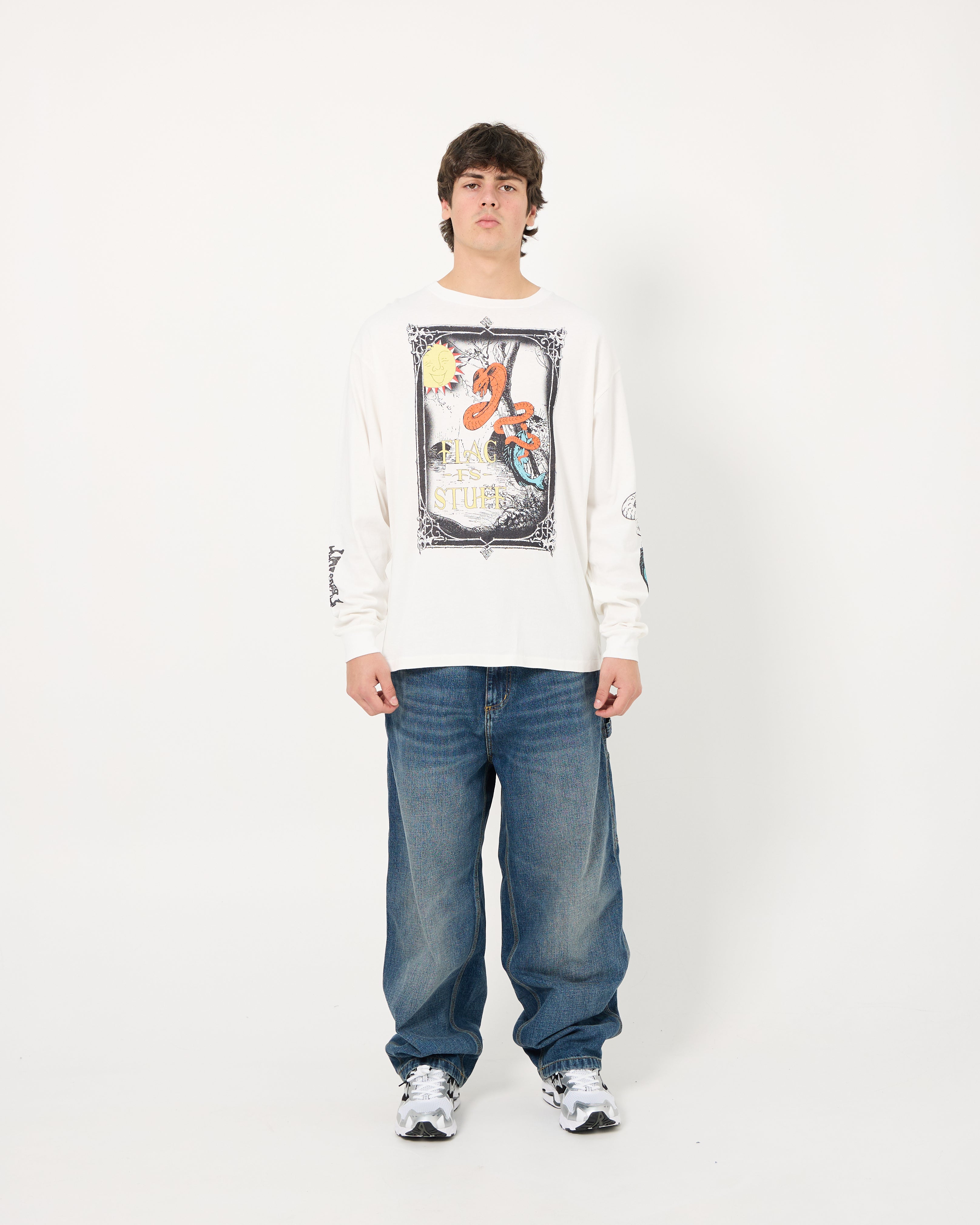 Snake L/S Tee | White