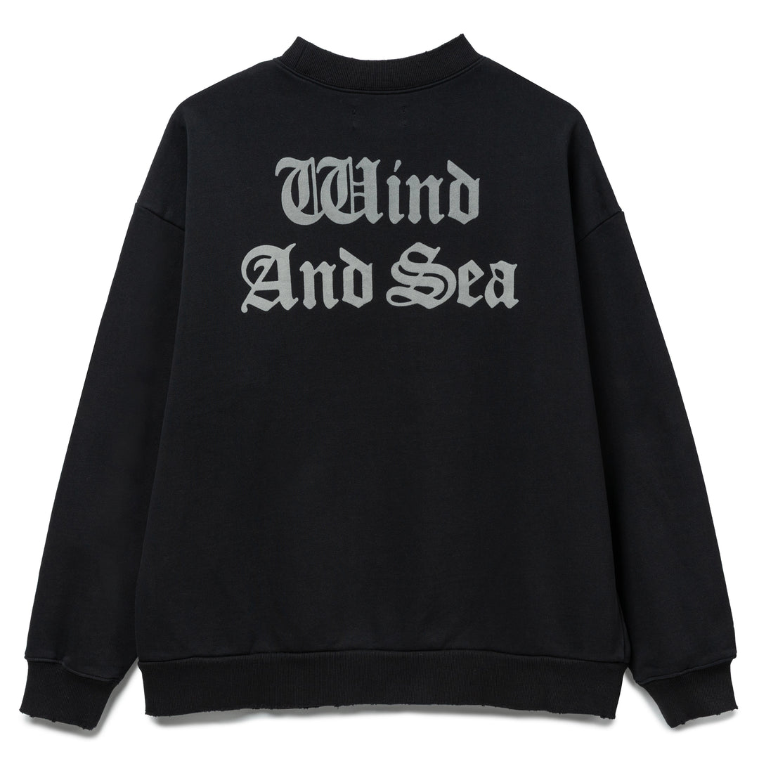 Flocky Crewneck Sweatshirt | Black