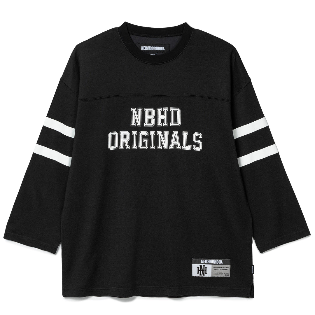 Neighborhood Football L/S Tee | Black Neighborhood Football L/S Tee | Black