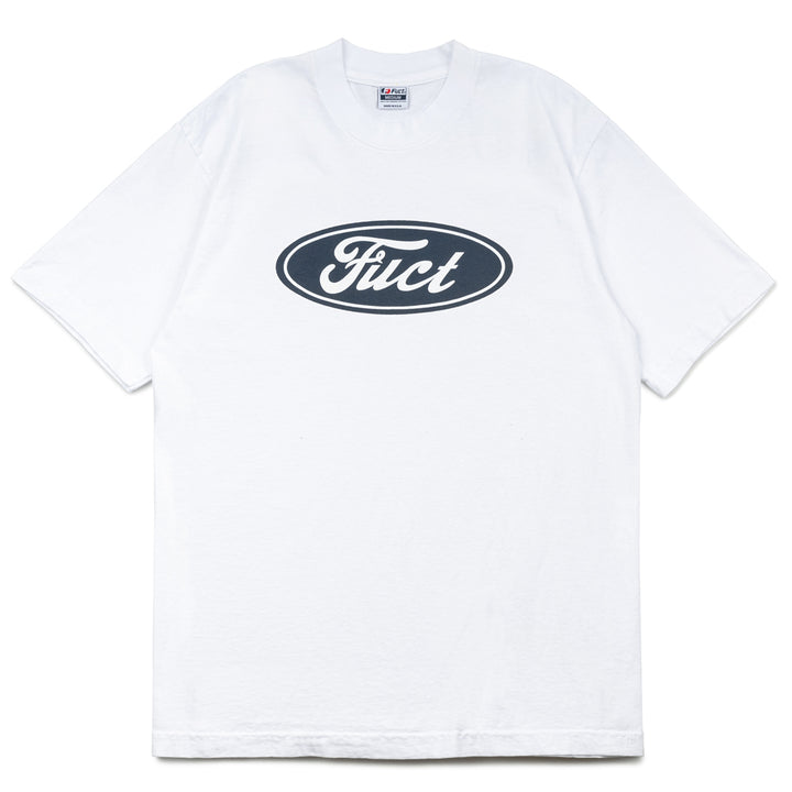 Oval Parody Logo Tee | White