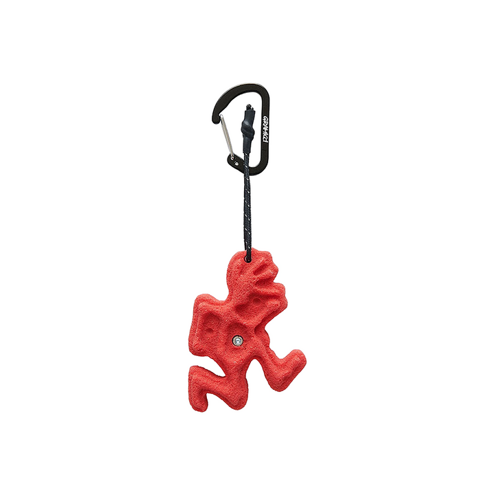 Running Man Climbing Keychain | Red
