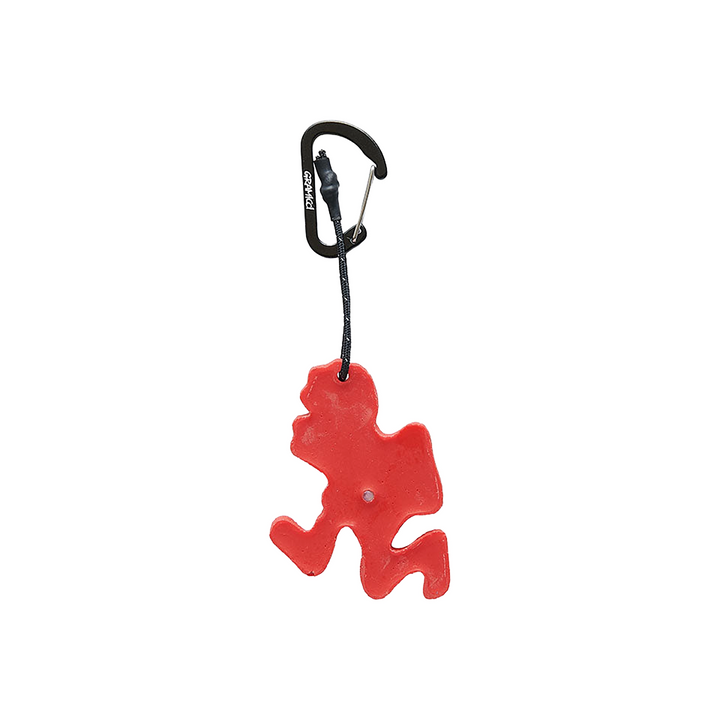 Running Man Climbing Keychain | Red