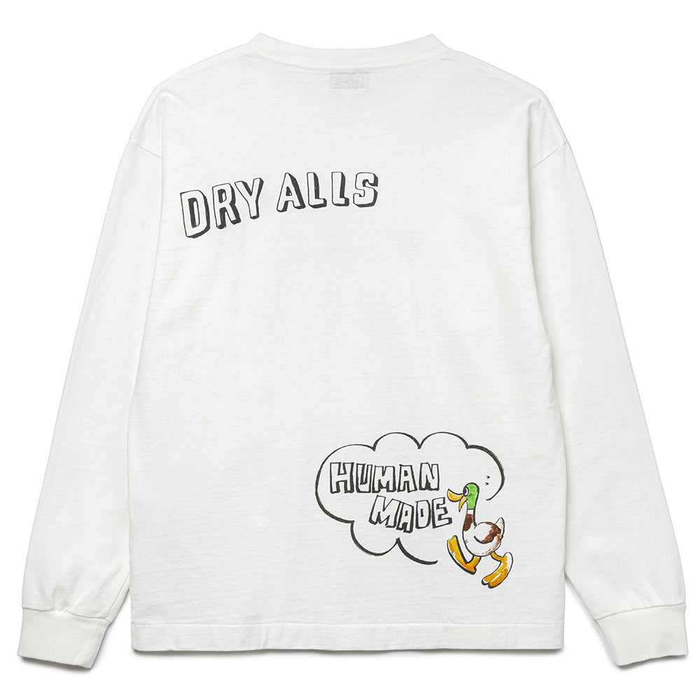 Graphic L/S Tee | White