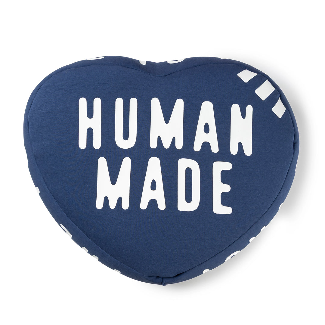 Human Made Heart Beads Cushion | Navy Human Made Heart Beads Cushion | Navy
