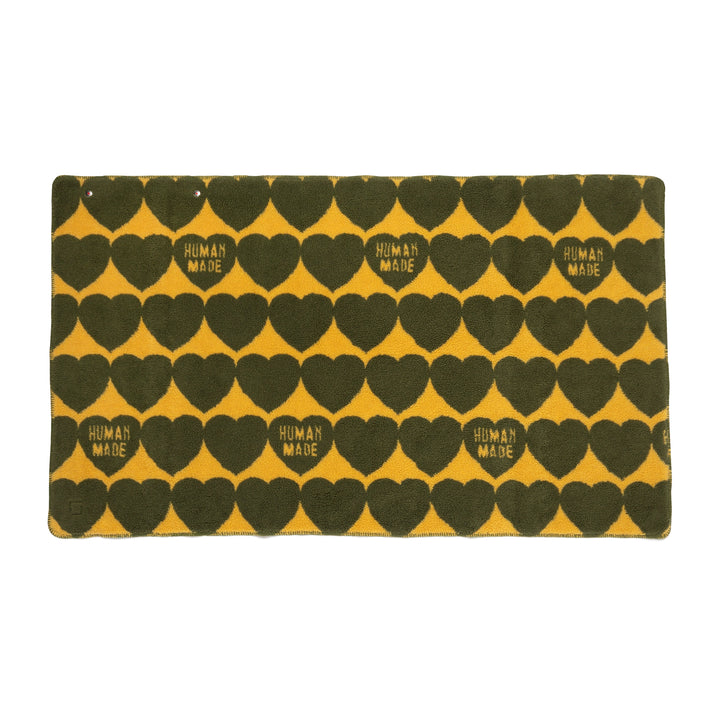 Heart Fleece Blanket | Olivedrab