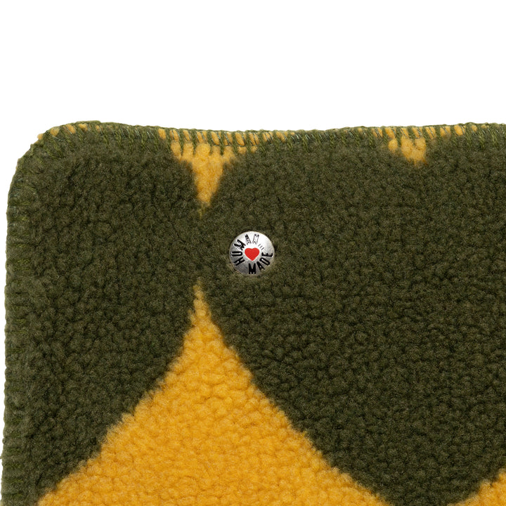 Heart Fleece Blanket | Olivedrab